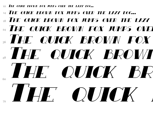 Resavy font waterfall